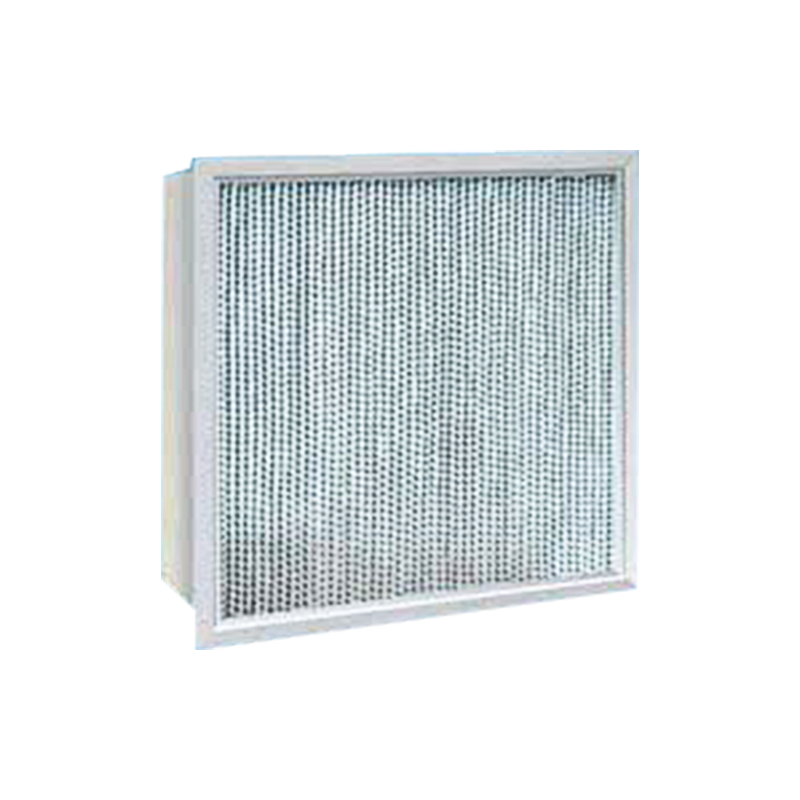 Stredne účinný vzduchový filter s prepážkou